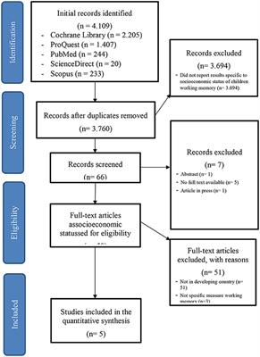 Association between poverty and children's working memory abilities in developing countries: a systematic review and meta-analysis